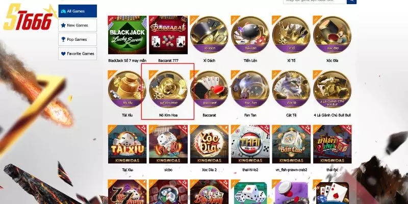 Nổ Kim Hoa ST666 – Game Bài Đối Kháng Căng Não Thắng Lớn Trong Tích Tắc 1 Giới thiệu game Nổ Kim Hoa ST666